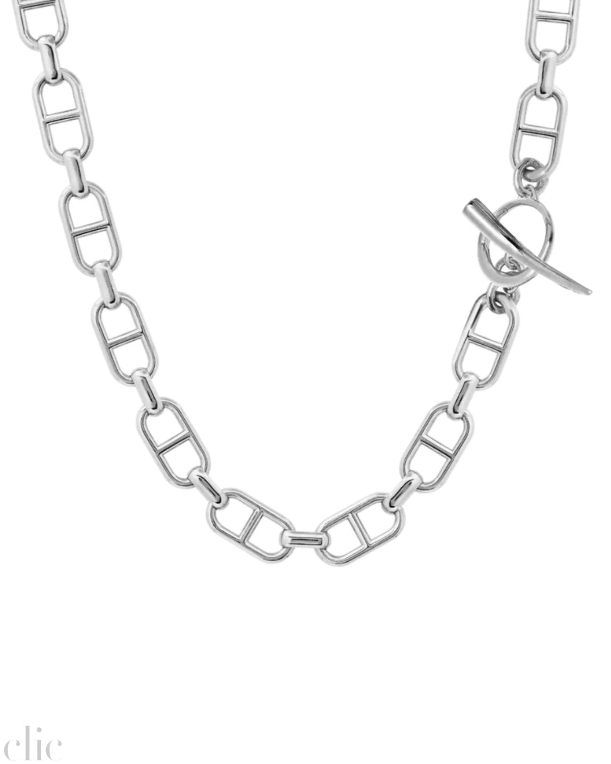 15mm Stirrup Chain Necklace in Sterling Silver, from Gabriela Artigas