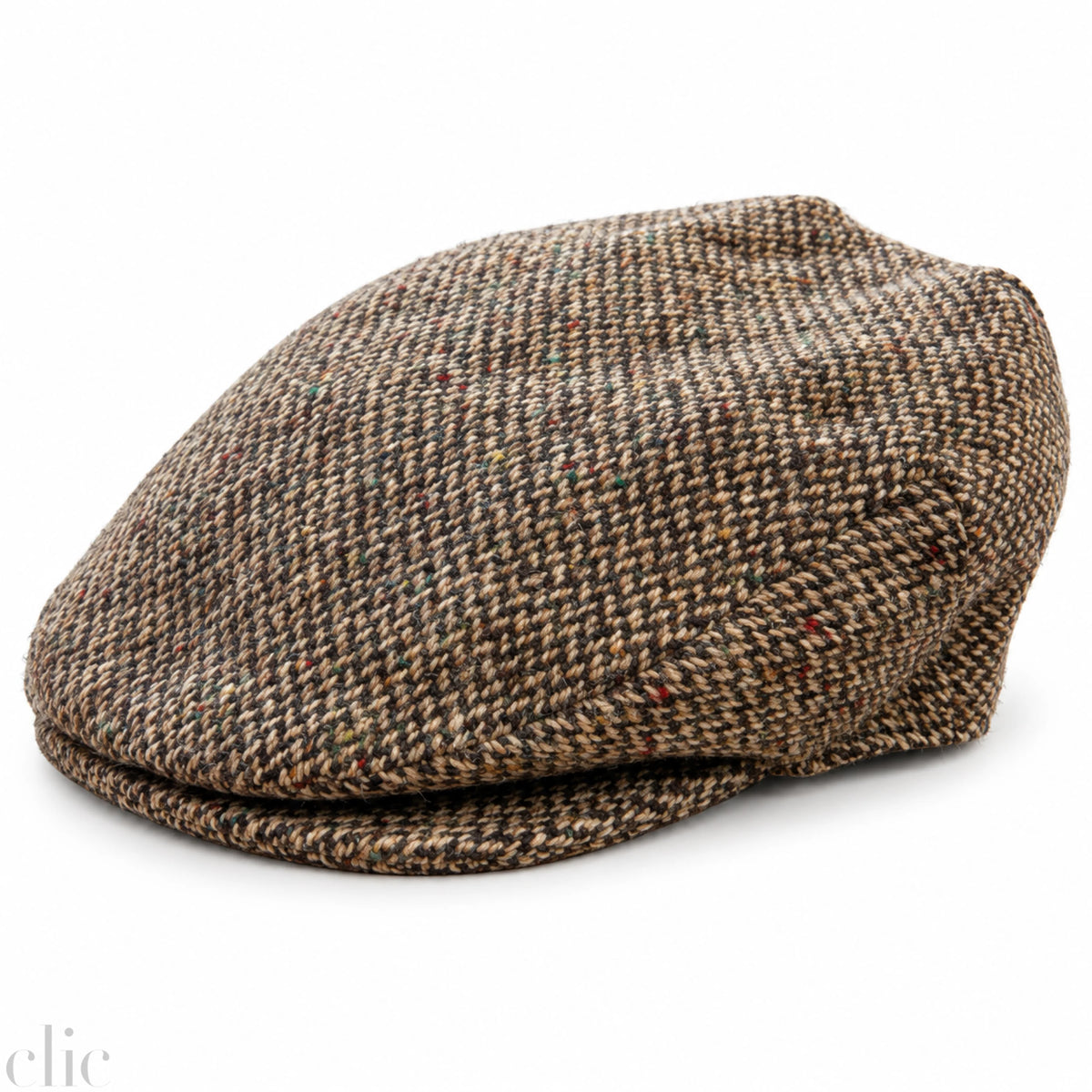 Vintage Tweed Cap in Bown Barleycorn, from Hanna Hats