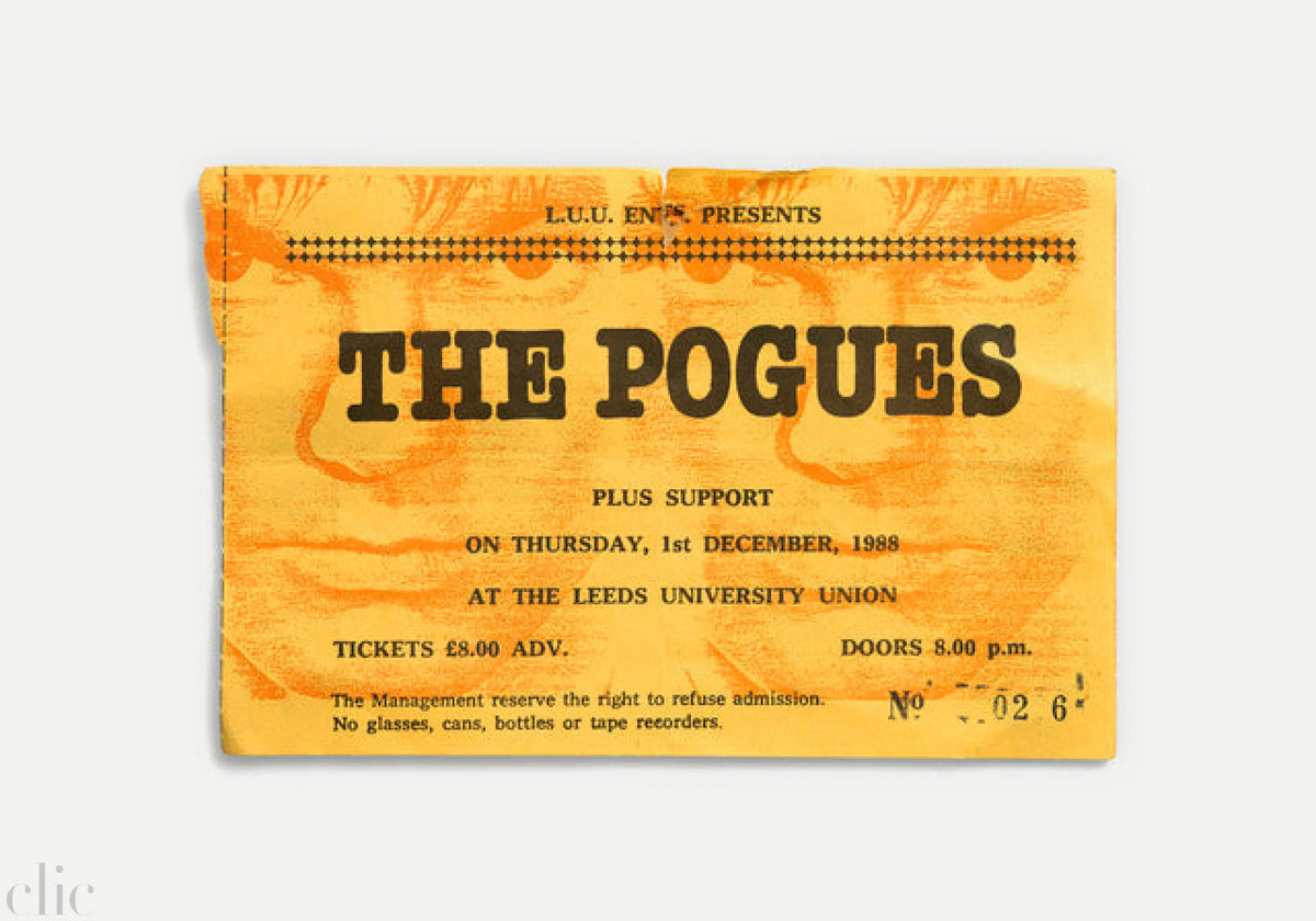 The Pogues, Leeds University Union, Leeds, UK 1988 by Blaise Hayward