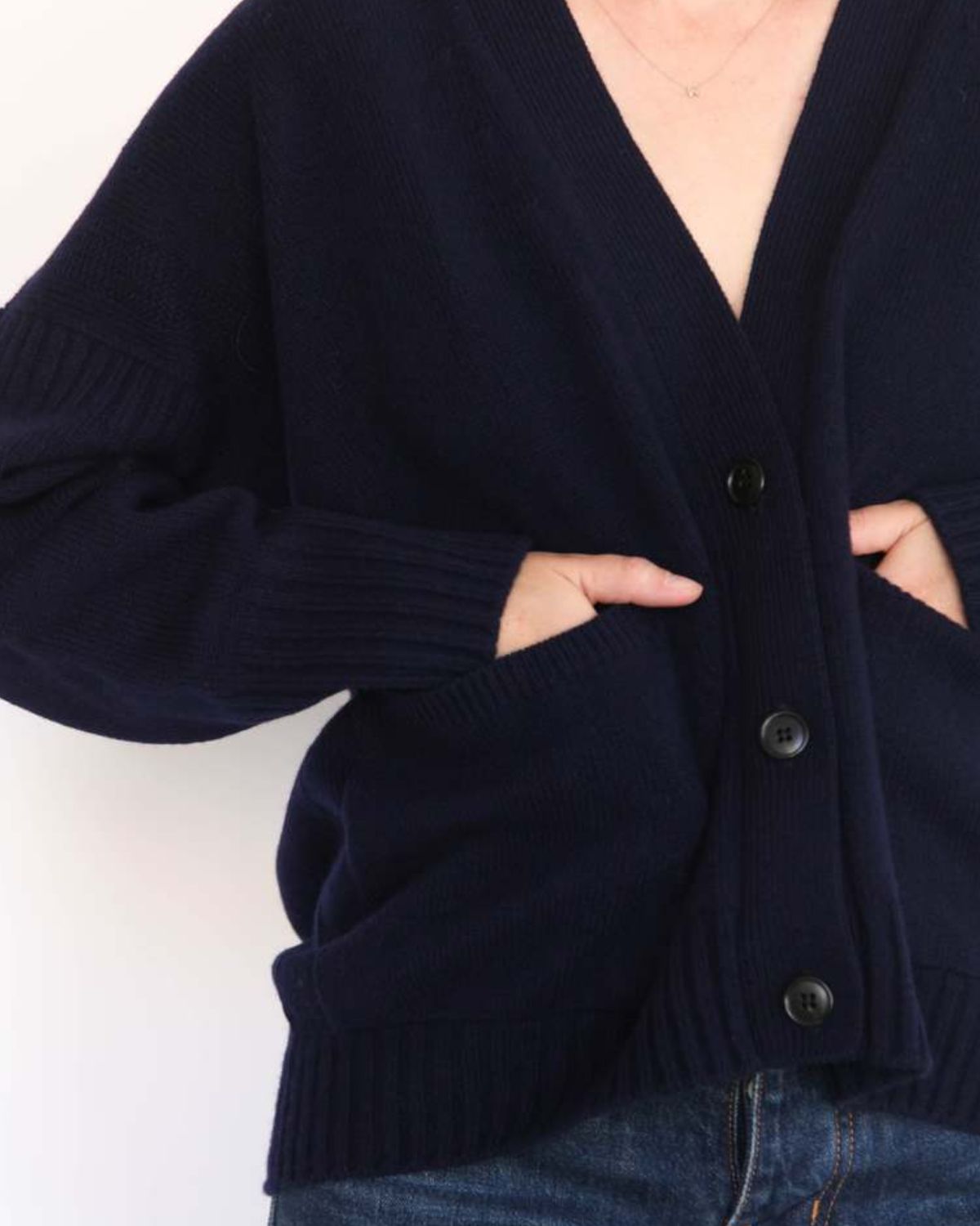 Jane Knitted Top in Navy, from Nicholson & Nicholson