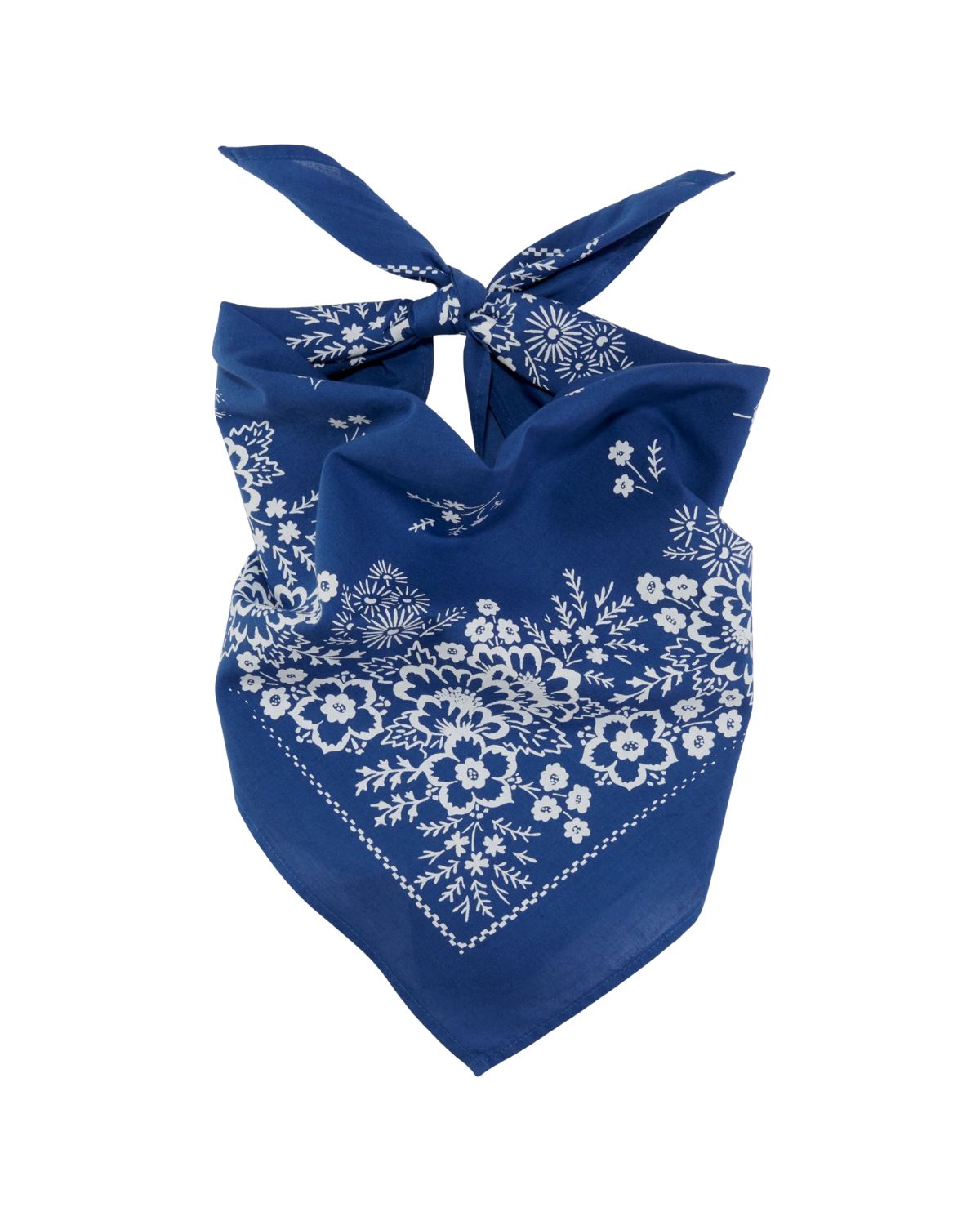 Cotton Field Bandana in Azure Blue, from Last Chance Textiles