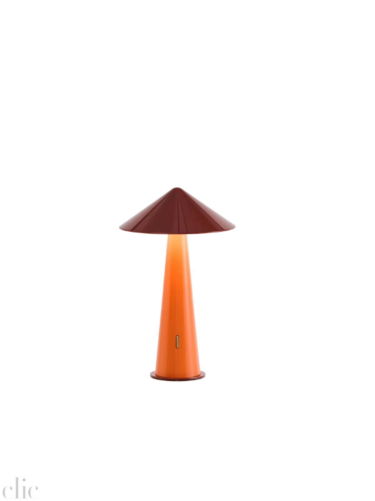 Tipsy Portable Lamp in Rust and Orange