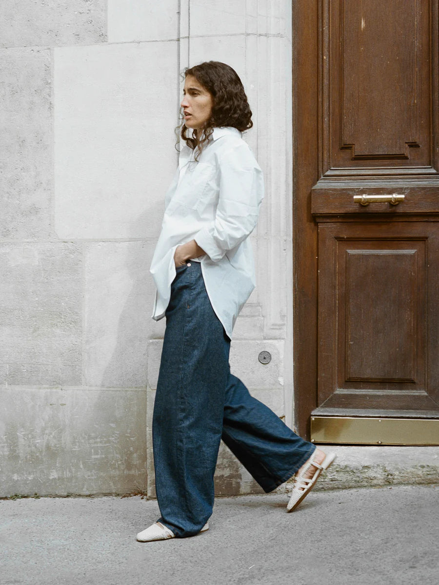Toledo Woven Leather Slingback in Sand, from LoQ