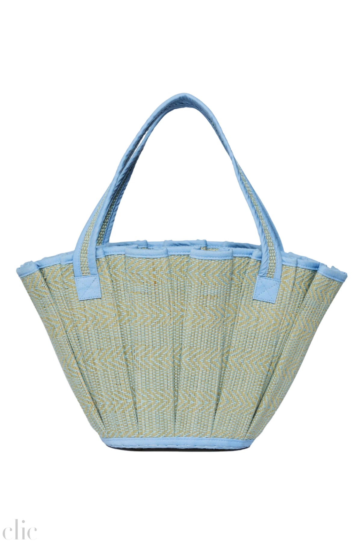 Mini Tropez Tote in Blue Bird, from Lorna Murray