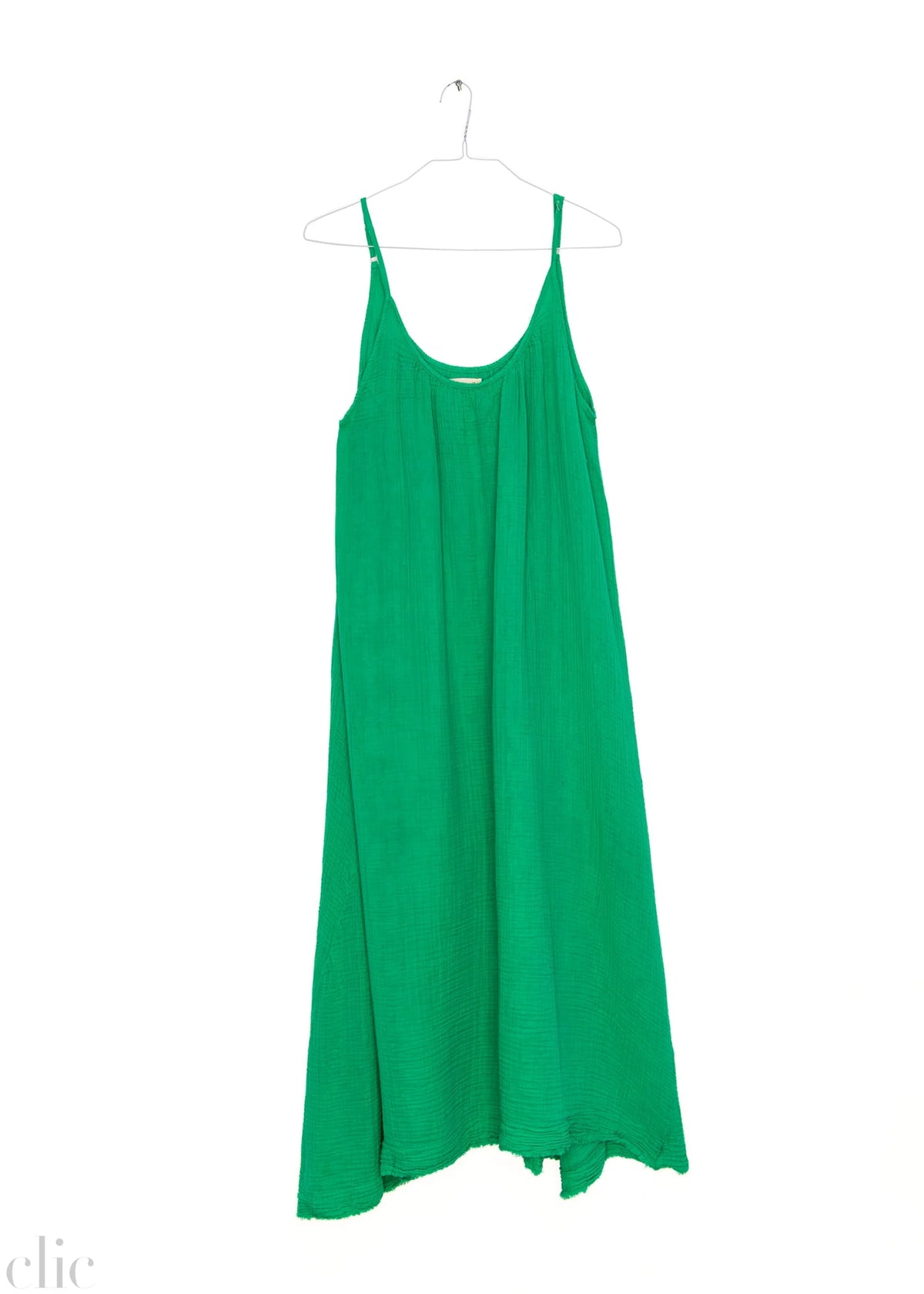Tulum Gauze Dress in Kelly Green, from 9 Seed