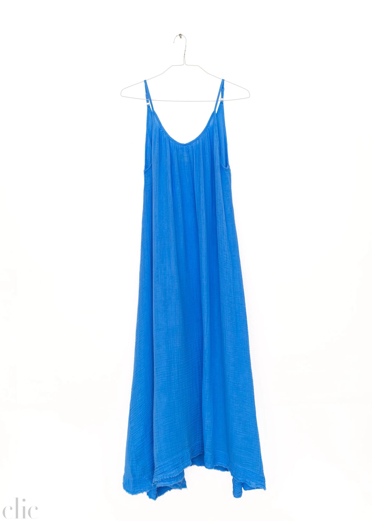 Tulum Gauze Dress in Moroccan Blue, from 9 Seed