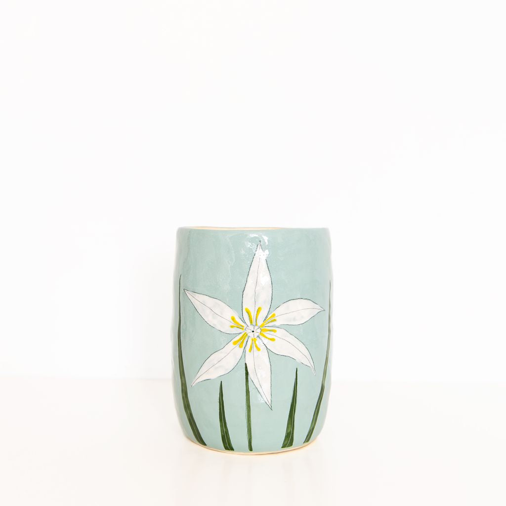 Medium Flower Vase in Blue, from Gemma Orkin