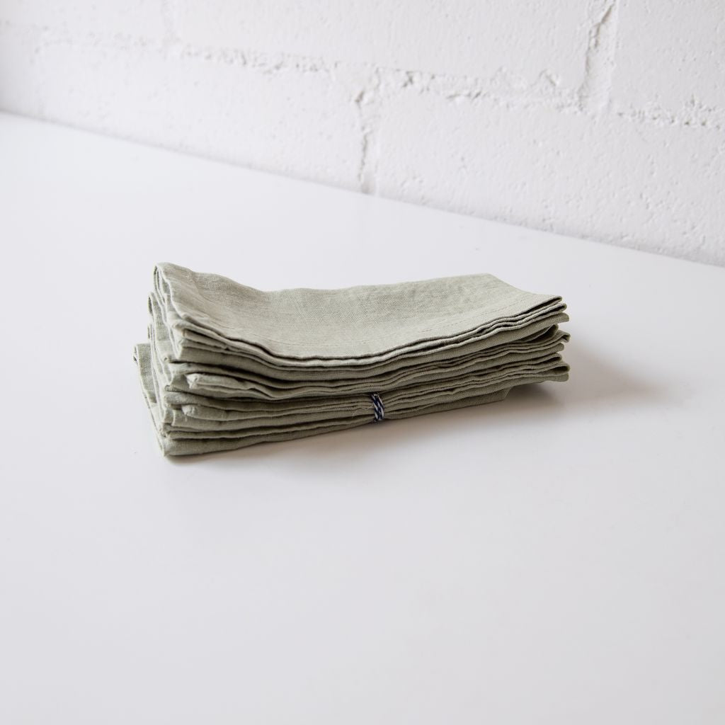 Sage Linen Napkins Set of 2, from Linen Tales