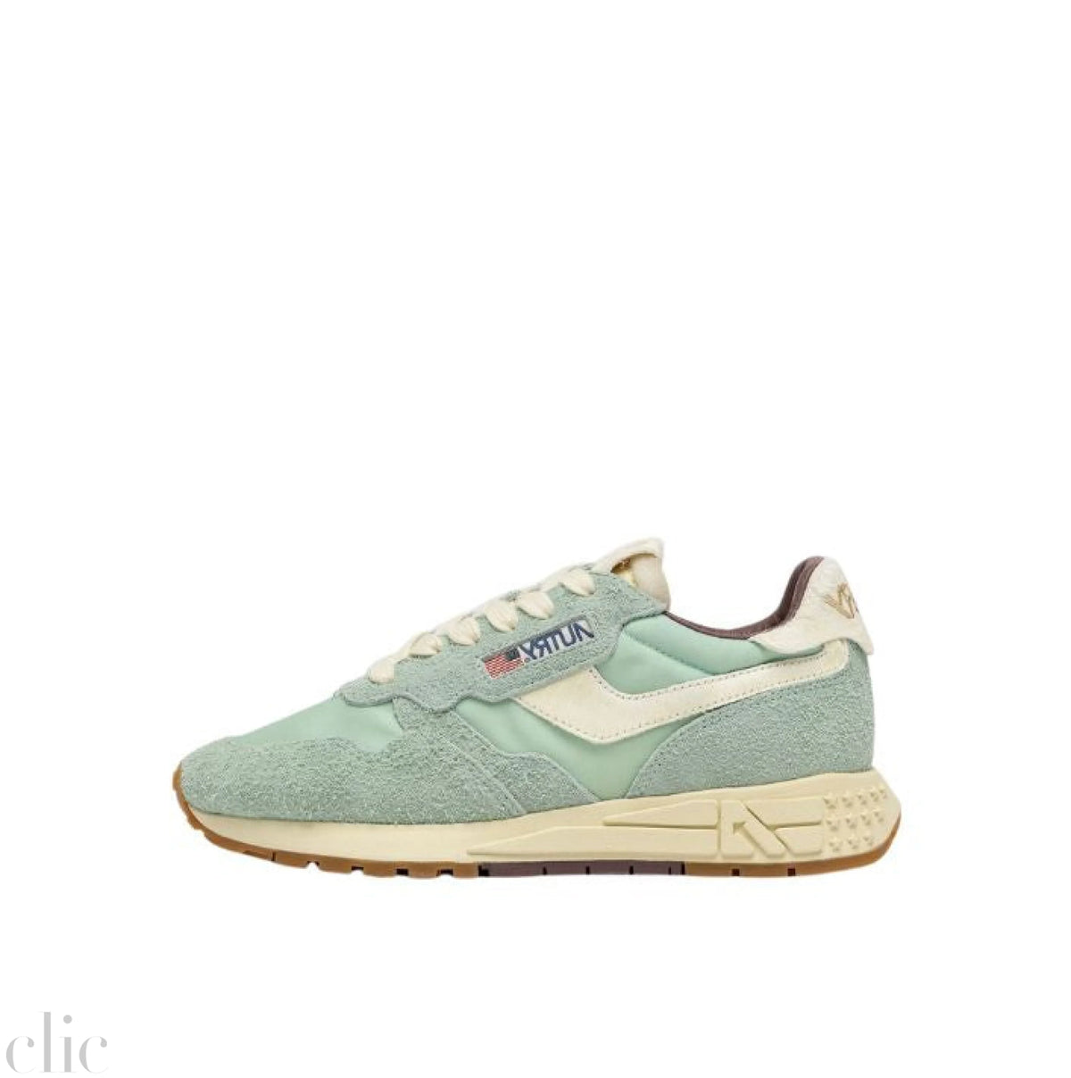 Reelwind Low Sneaker in Green and Nut, from Autry