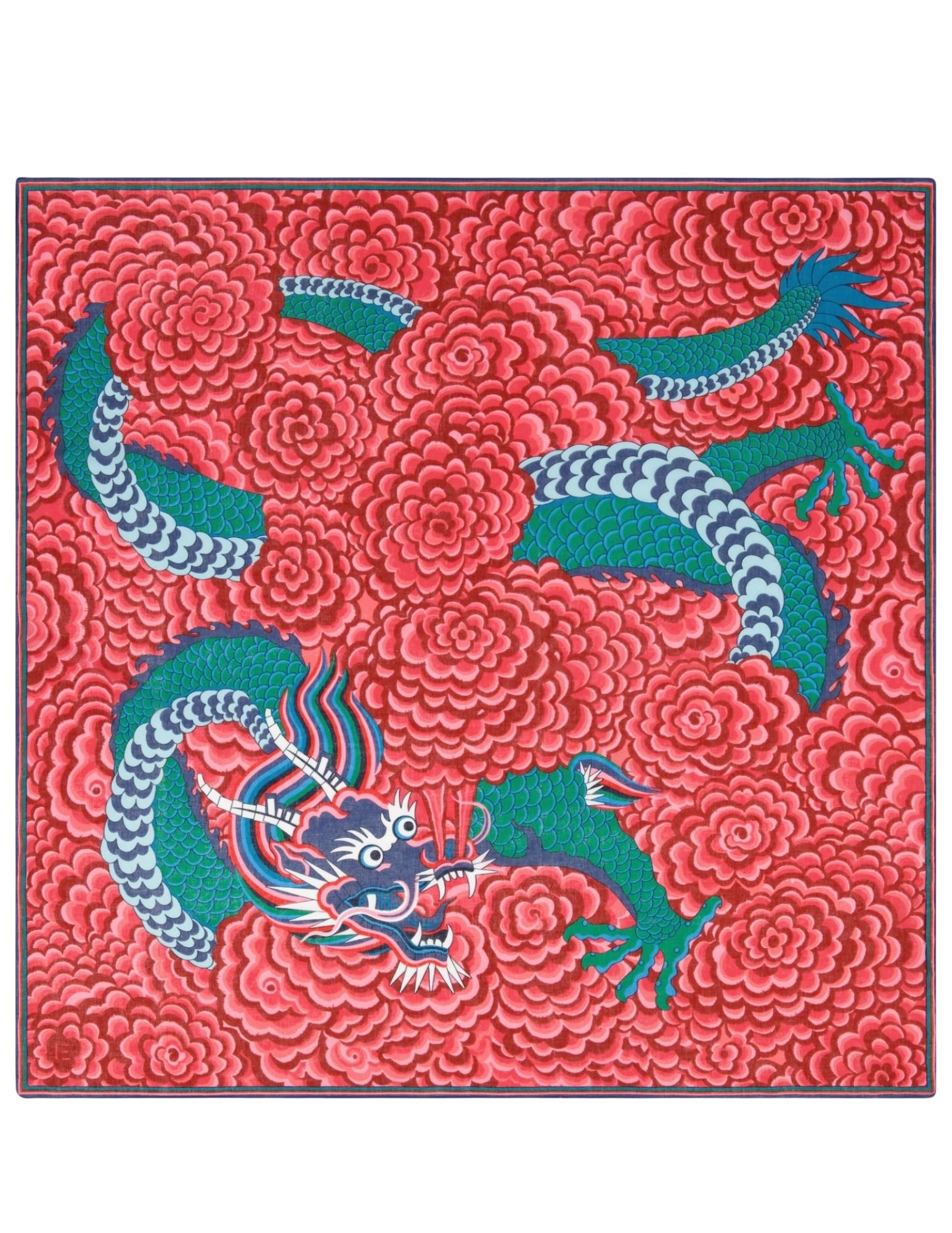 Carre 130 Dragon in Fuchsia, from Inoui Editions
