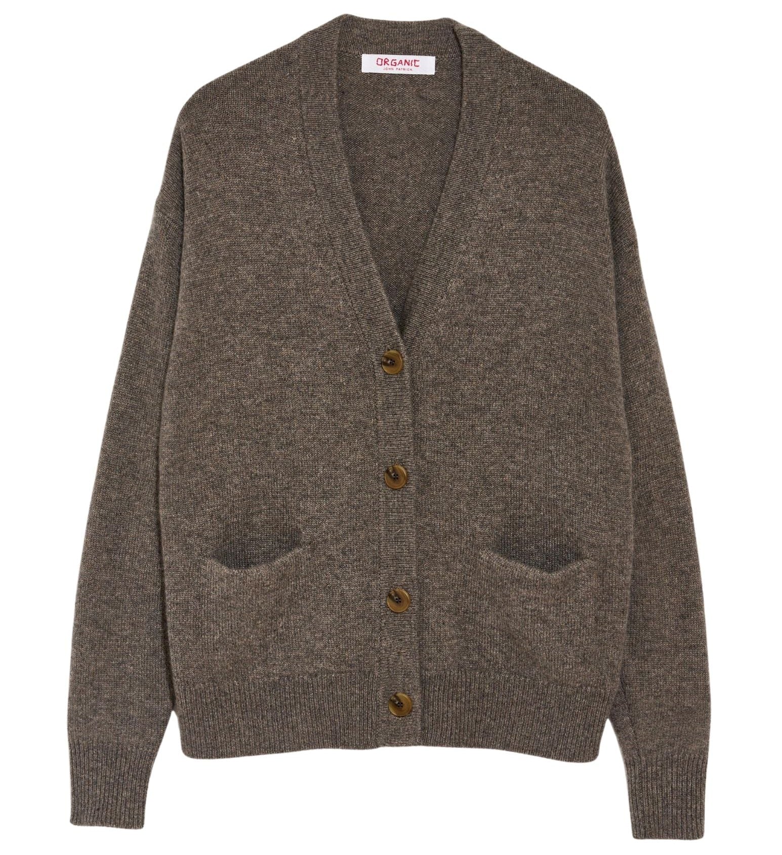 Baez Cashmere Cardigan in Otter, from Organic by John Patrick