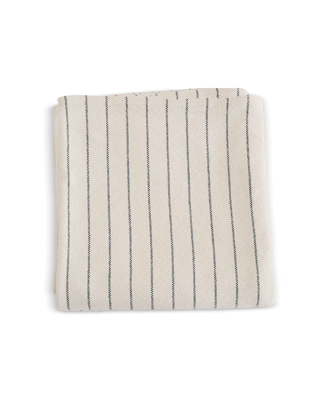 Full / Queen Pinestripe Blanket in Midnight, from Evangeline