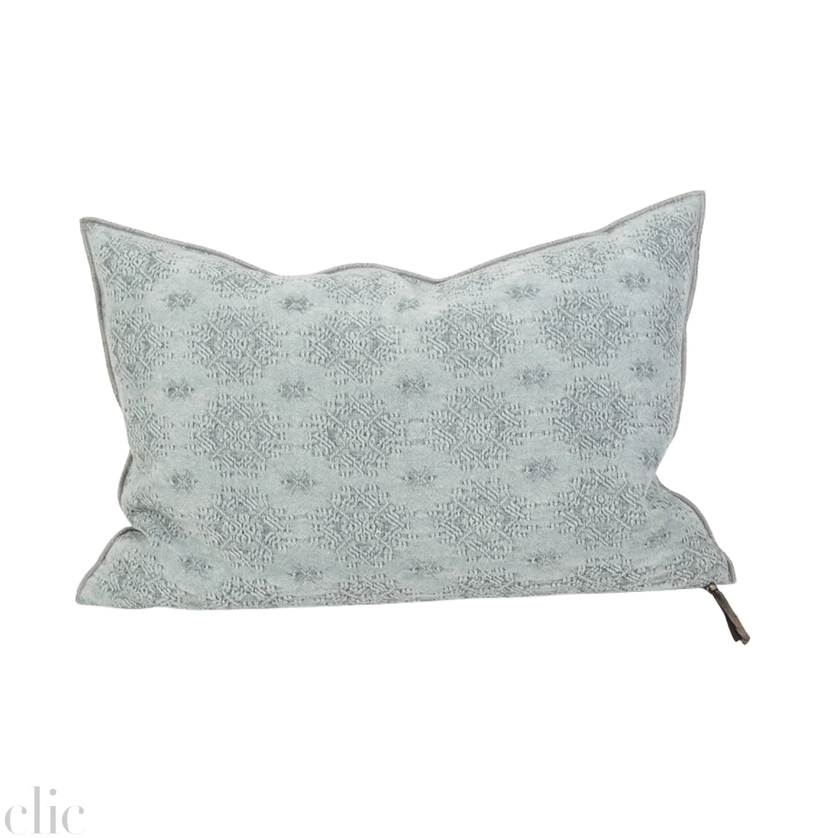 Kilim Jacquard Aqua Pillow 16x24, from Maison De Vacances