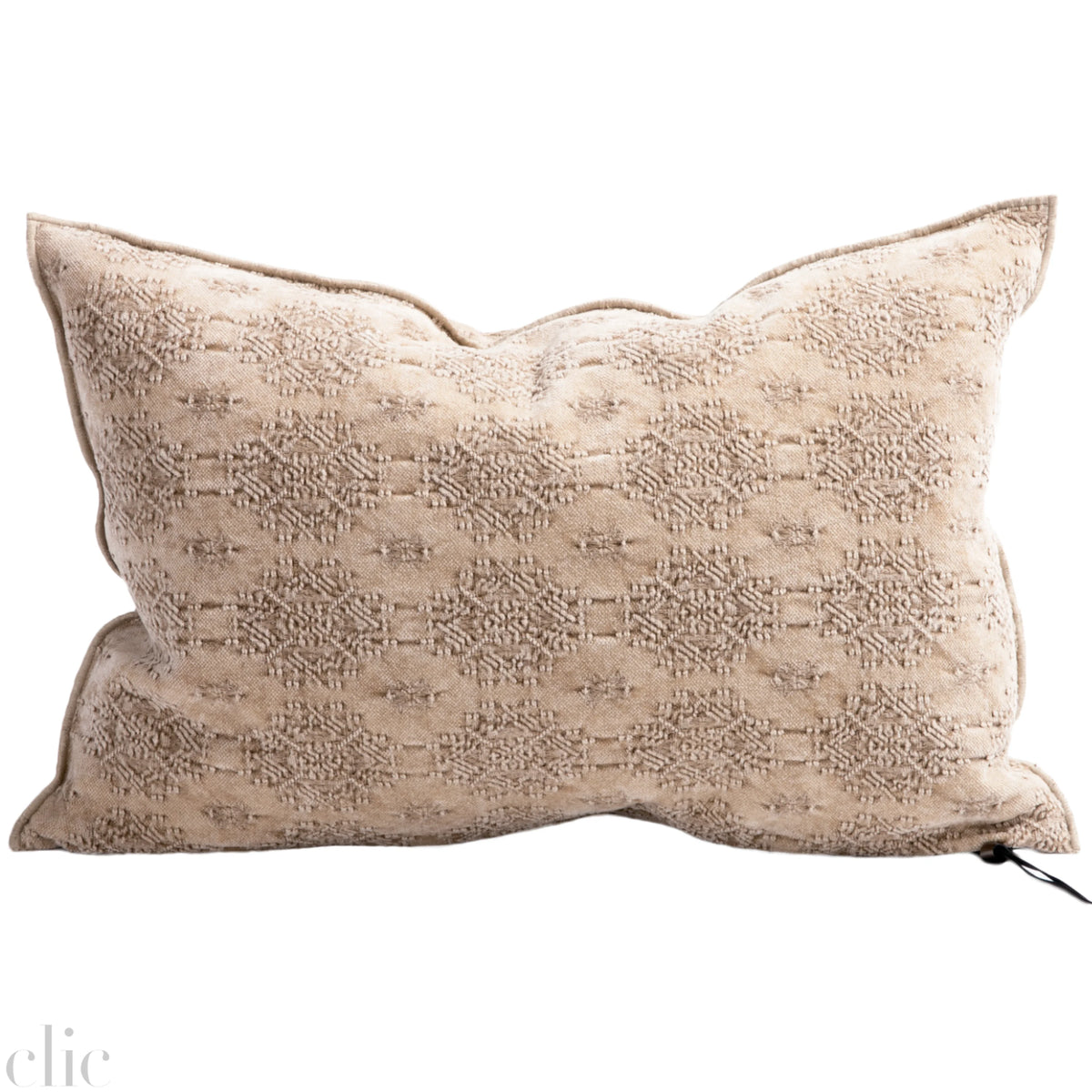 Kilim Jacquard Pillow 16x24 in Nude, from Maison De Vacances