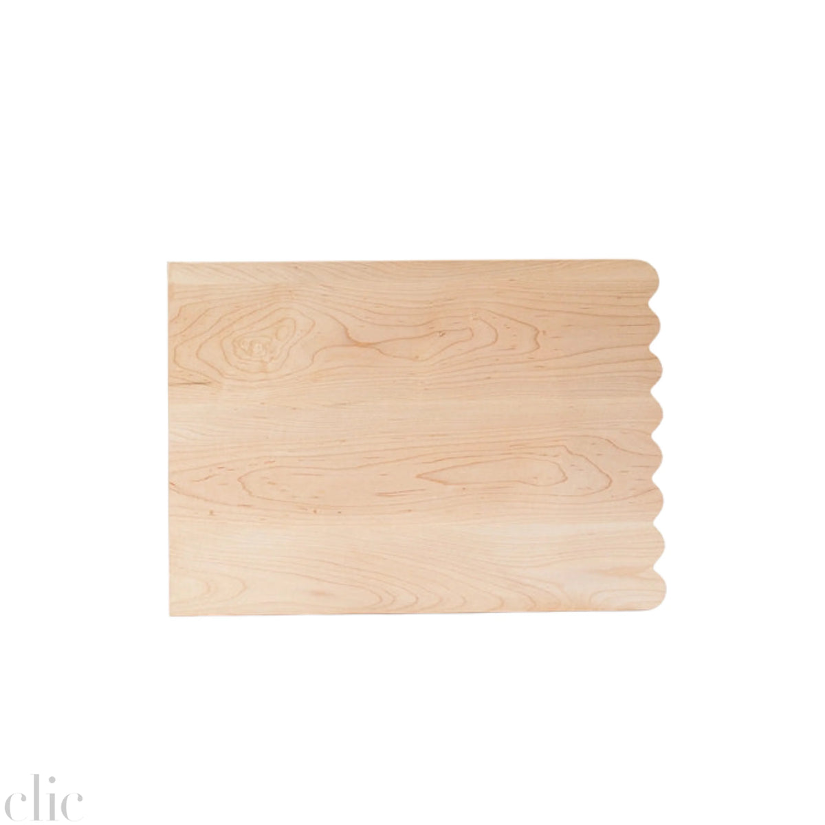 Large Scalloped Cutting Board in Maple