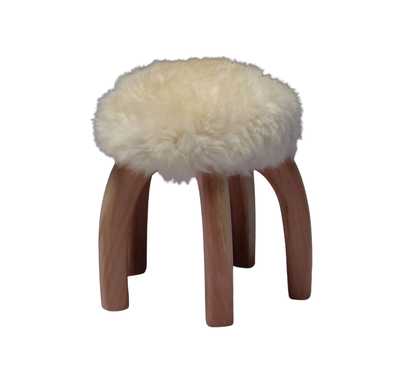 Matero Sheepskin Stool, from Designo Patagonia