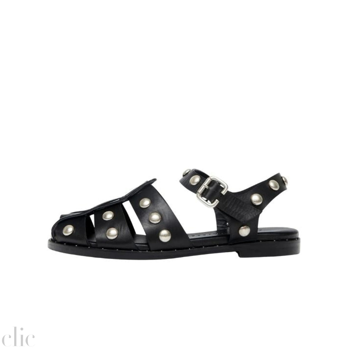 Sera Sandal in Black Studs, from Freda Salvador