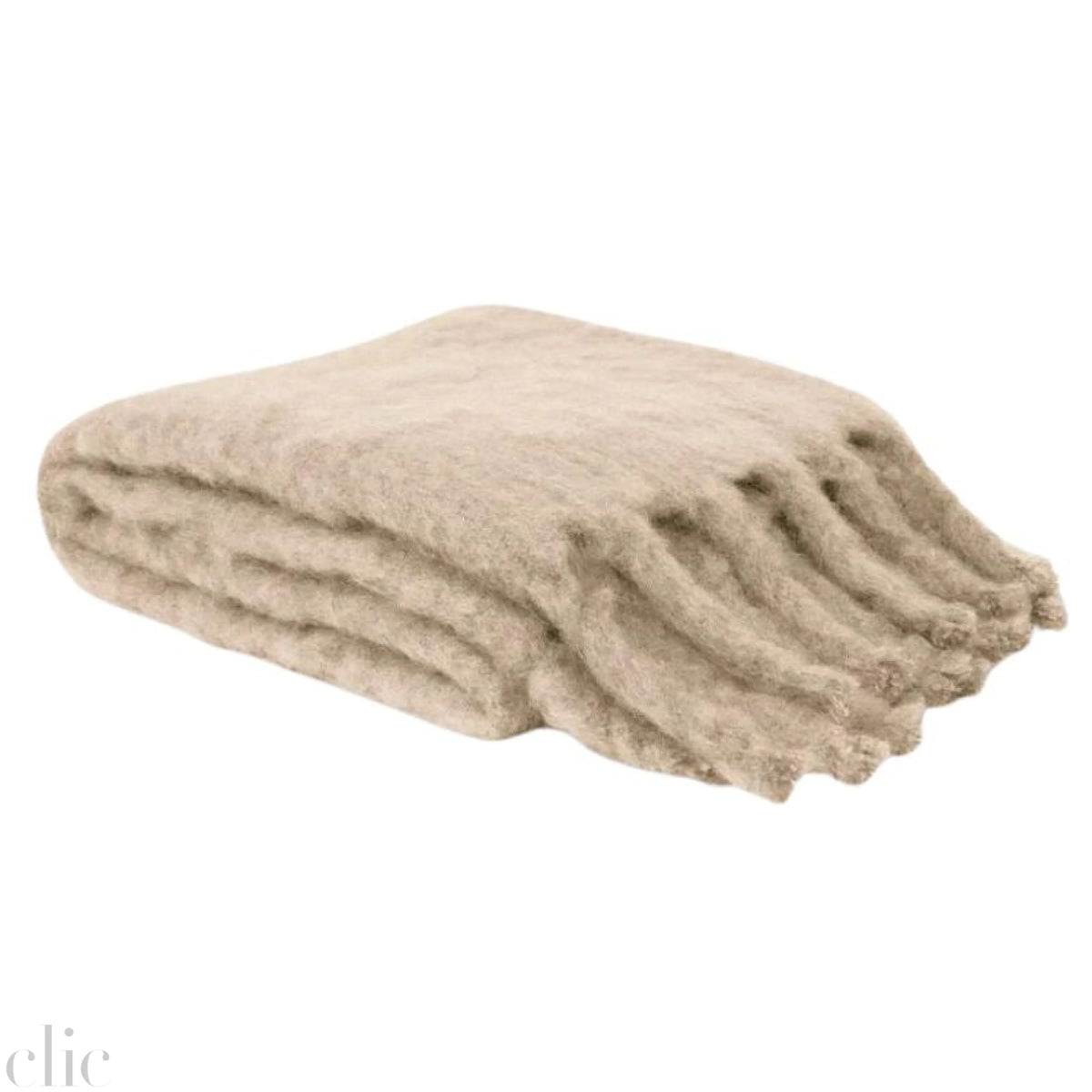 Mohair Blanket in Sand