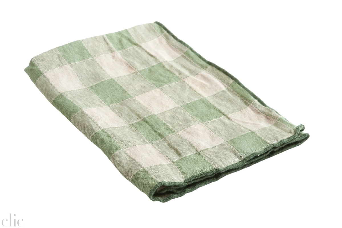 Vintage Kitchen Towel in Sauge, from Maison de Vacances