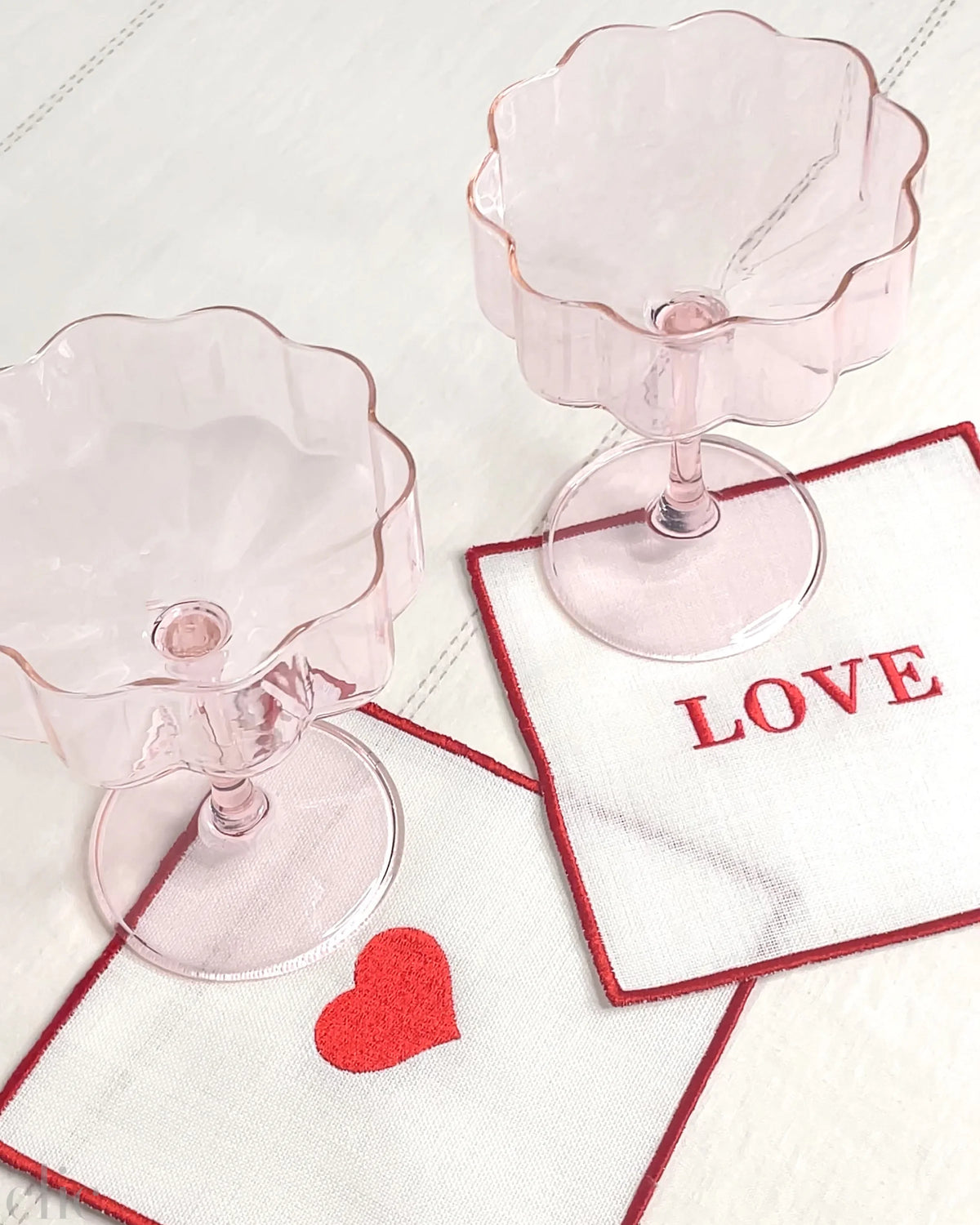 Valentines Love Set of 4 Napkins, from NuYorkCloth