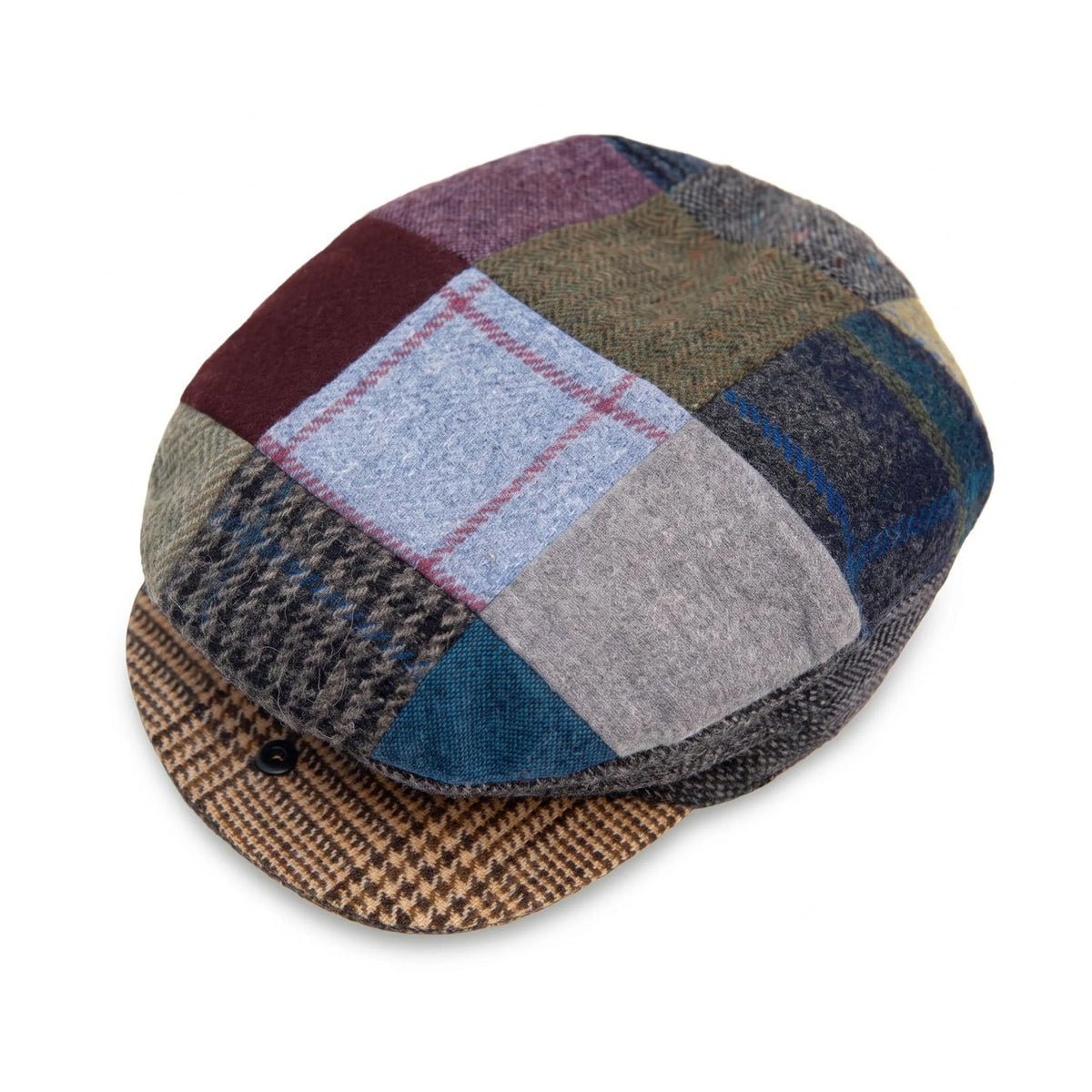 Vintage Tweed Patchwork Cap, from Hanna Hats