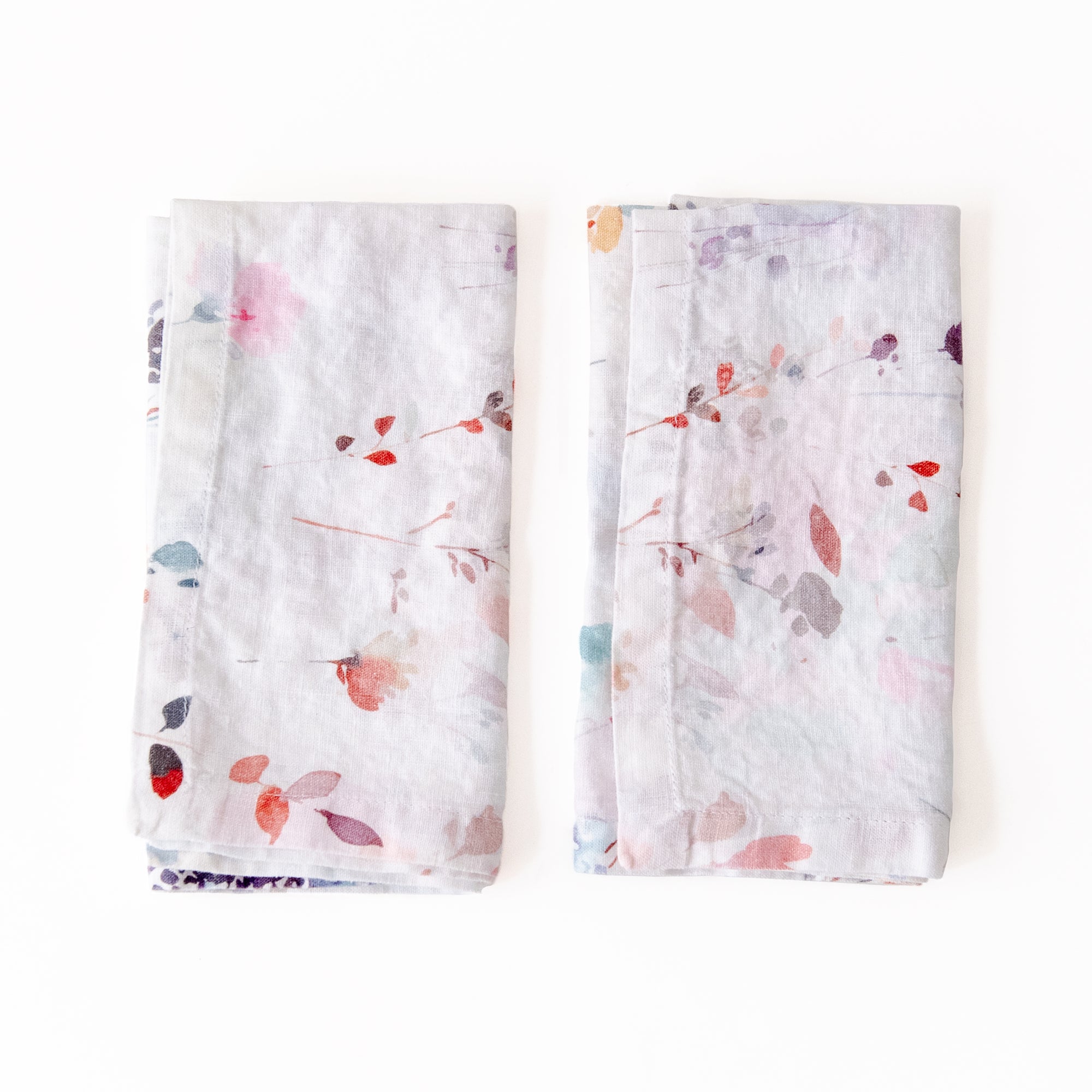 Watercolor Linen Napkins Set of 2, from Linen Tales