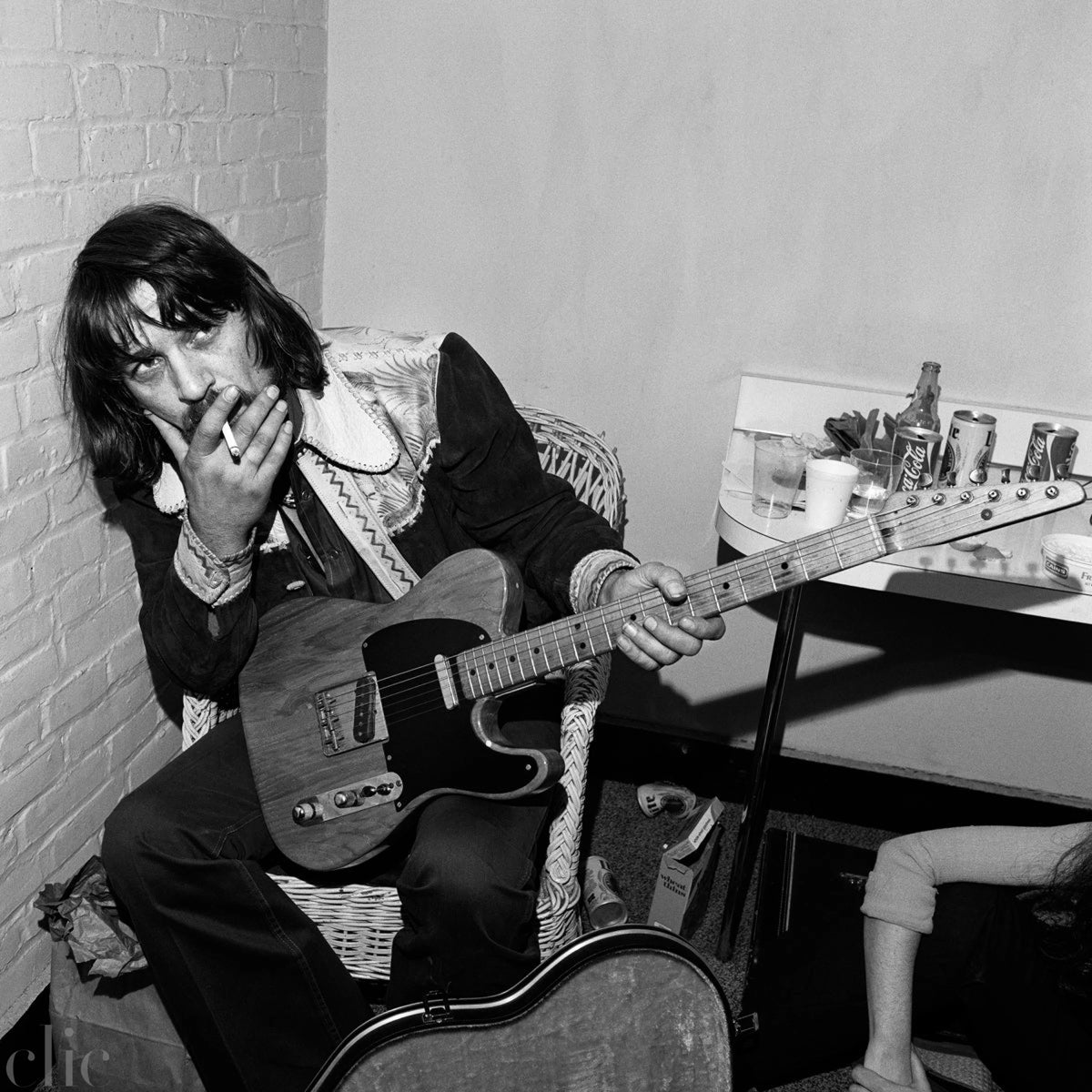Waylon Jennings, Performance Center, Cambridge, Massachussetts, 1976 by Henry Horenstein