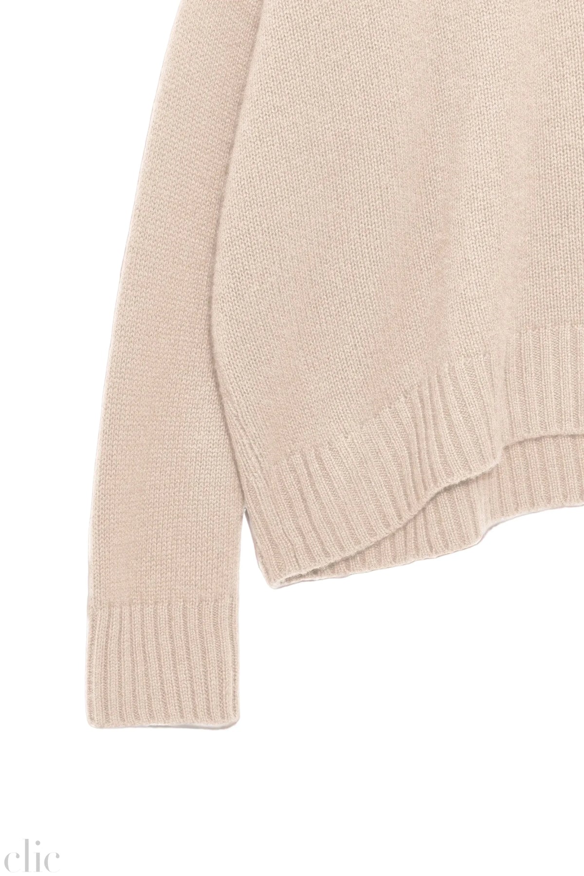 Cashmere Wide Pullover in Oyster, from Organic by John Patrick