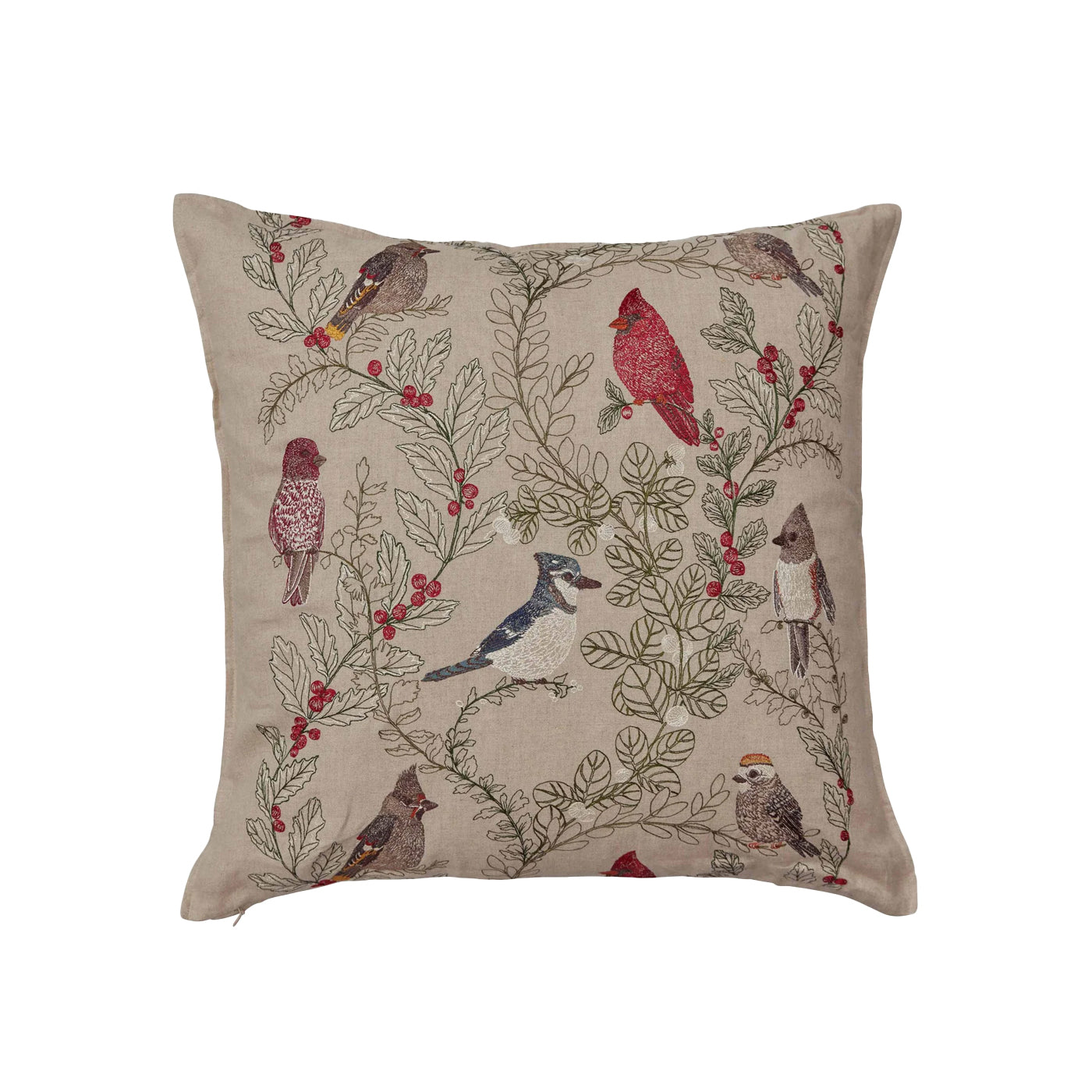 Winter birds Pillow, from Coral & Tusk