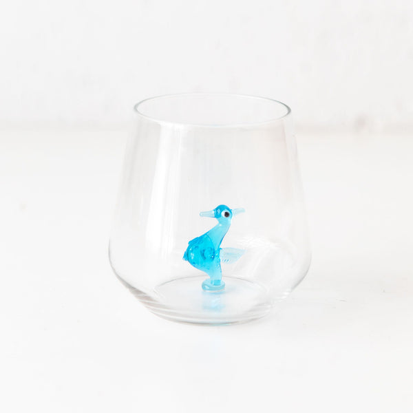 Sea Horse Drinking Glass