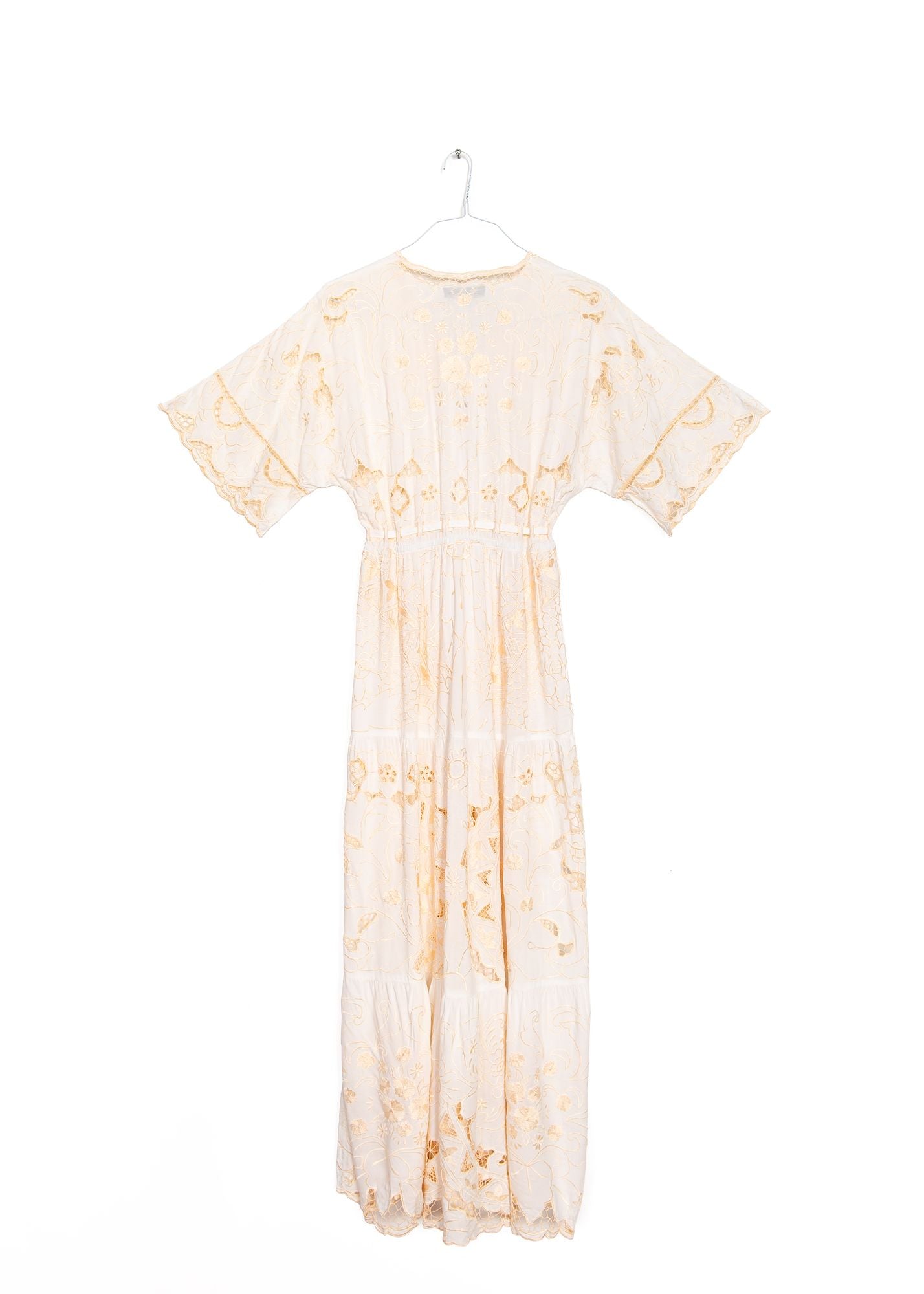 Isla Kimono Dress in White, from Zaimara