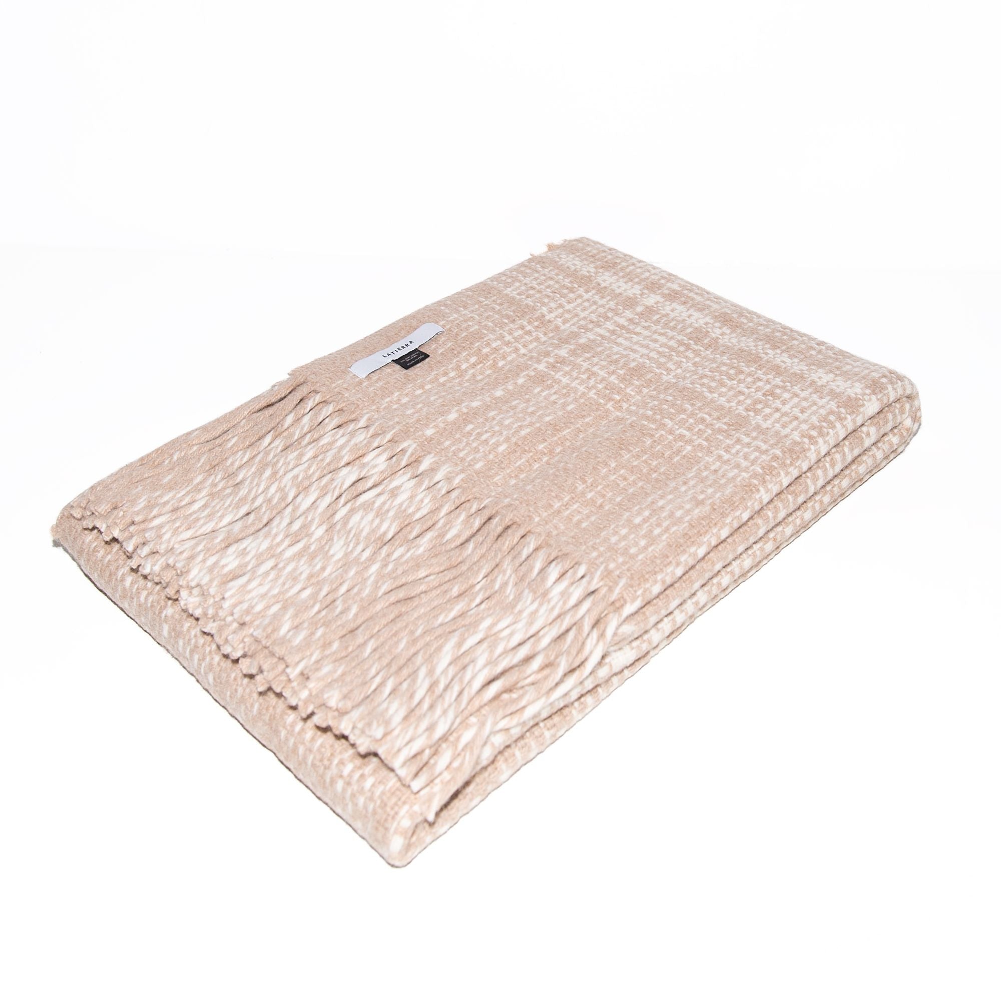 Ruta Throw in Beige, from La Tierra