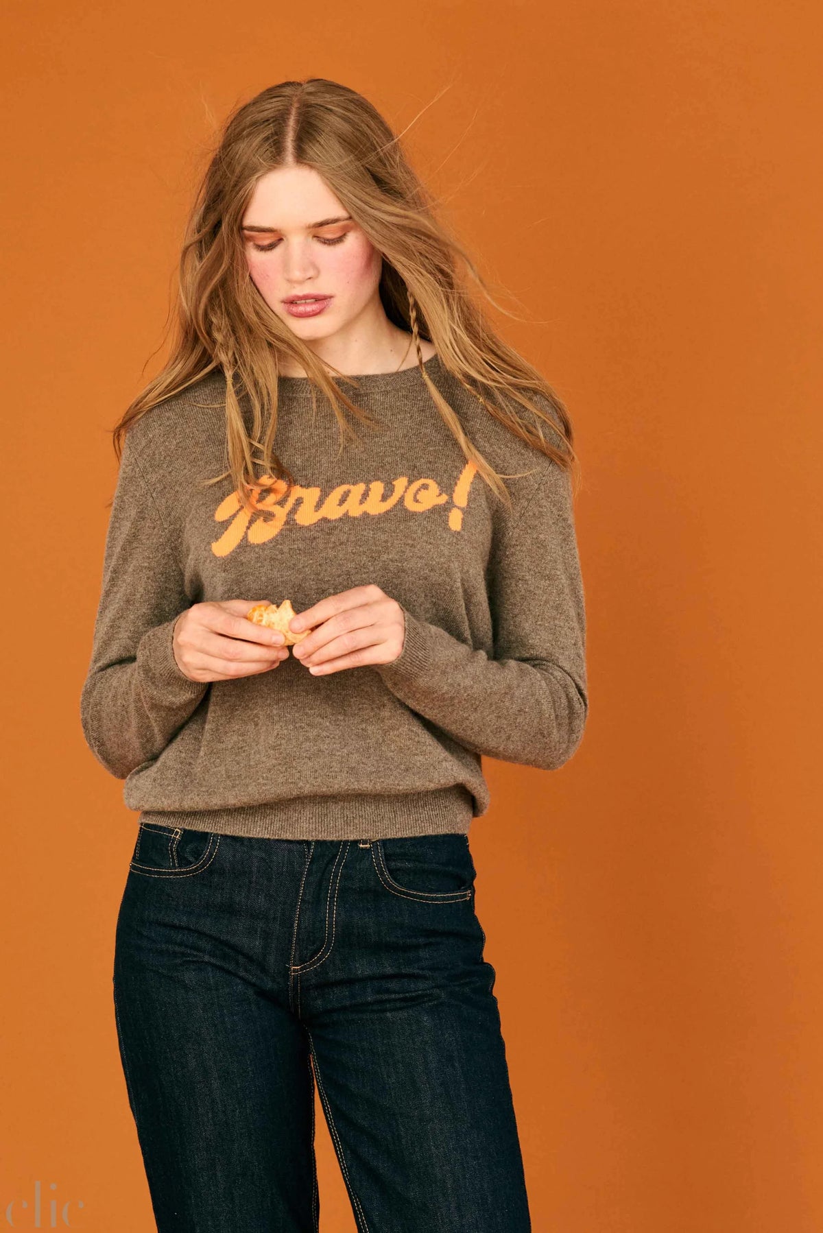 Bravo Crew in Sunshine Orange, from Jumper 1234