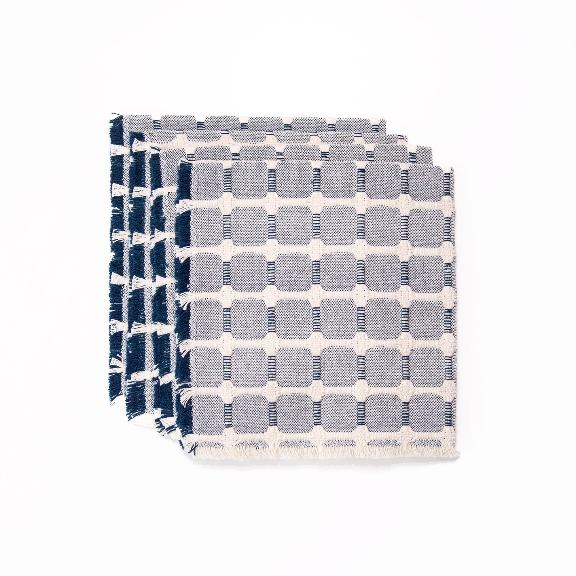 Set of 4 Hopsack Napkins in Ink, from Dove and Donkey