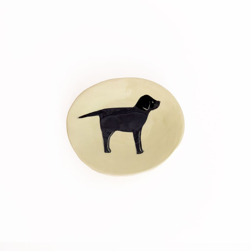 Black Labrador Oval Dish, from Gemma Orkin