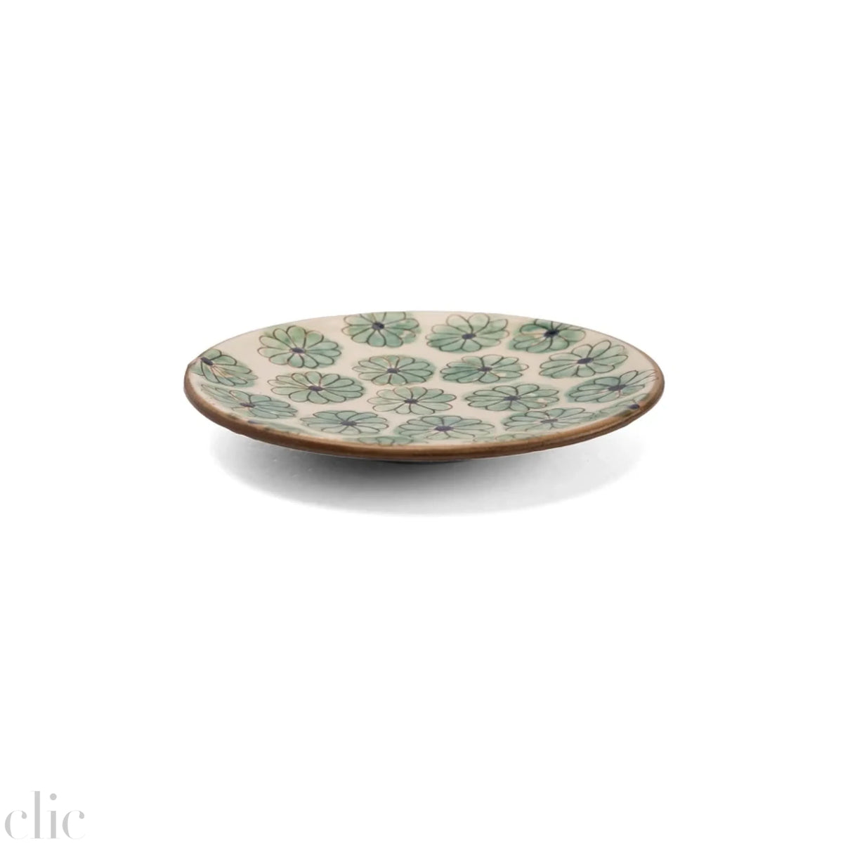 Ceramic Plate in Daisy Field, from Kiliim