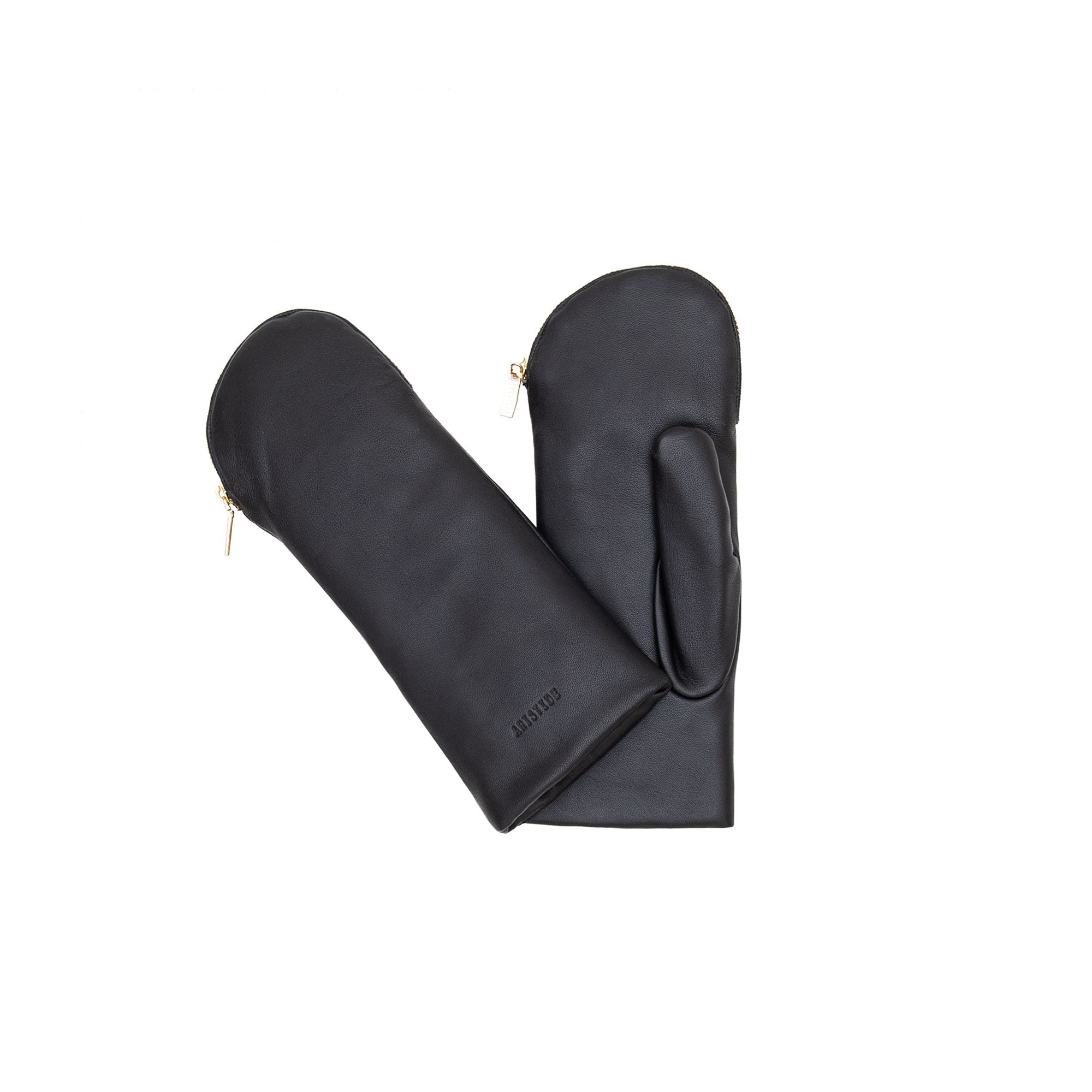 A136 Gloves in Black and Black, from Aristide