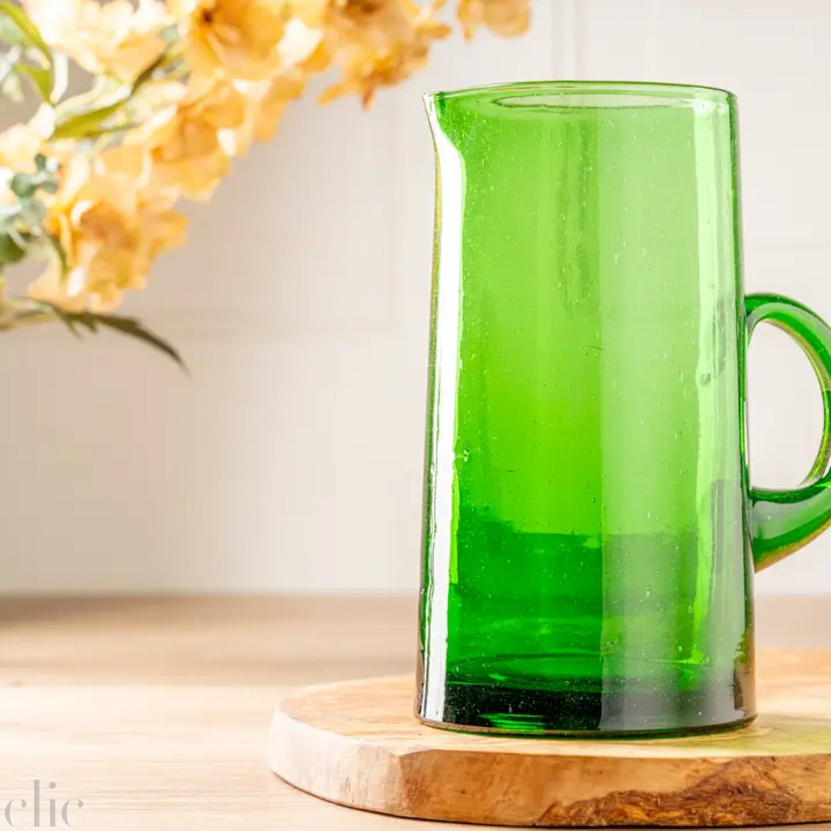 Moroccan Cone Jug in Green