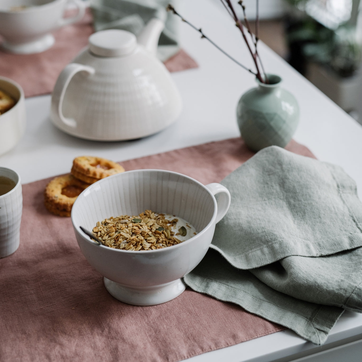 Sage Linen Napkins Set of 2, from Linen Tales