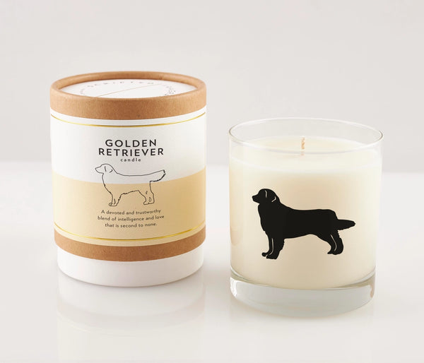 Golden Retriever soy Candle, from Scripted Fragrance