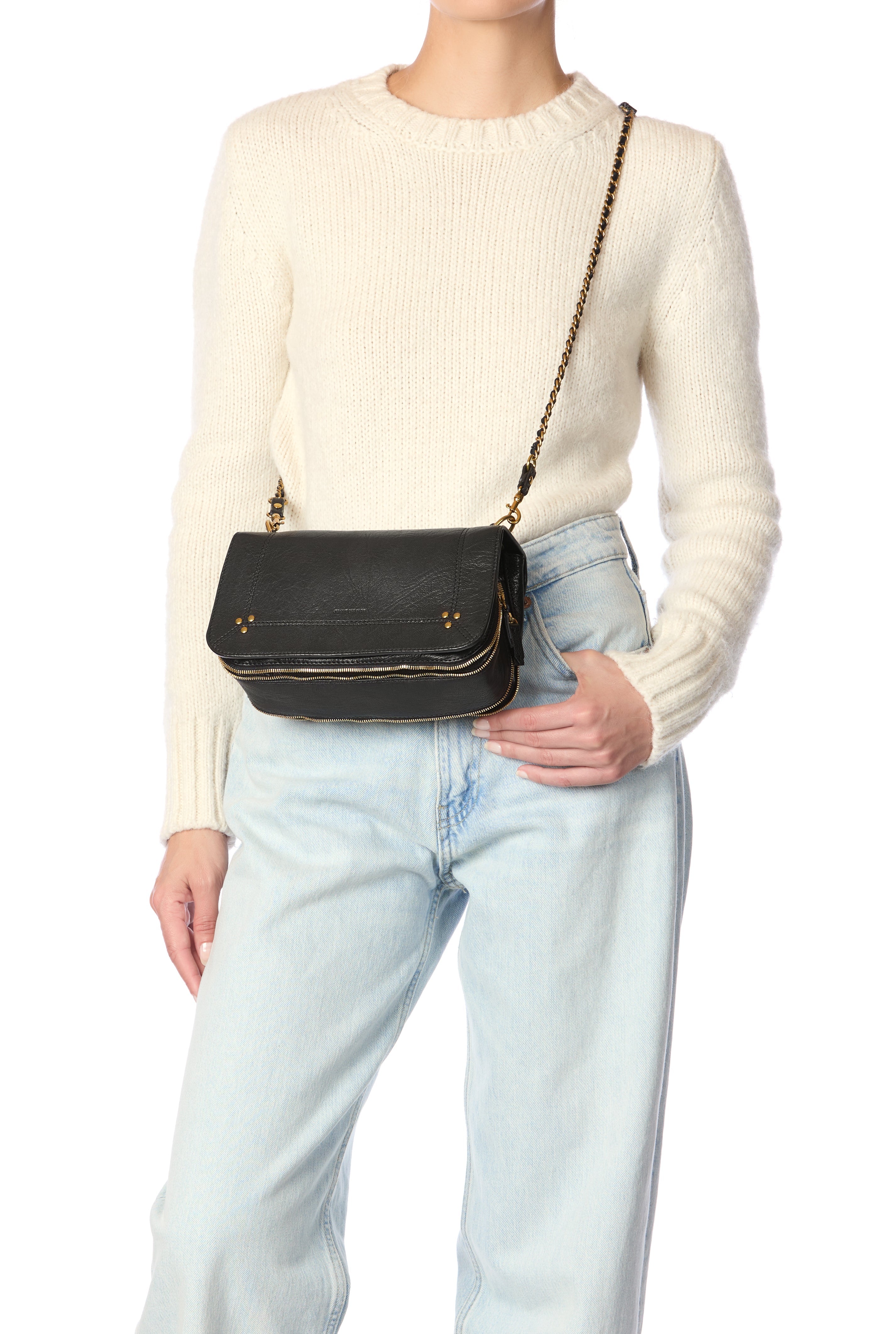 Bobi Bag in Goatskin Noir, from Jerome Dreyfuss