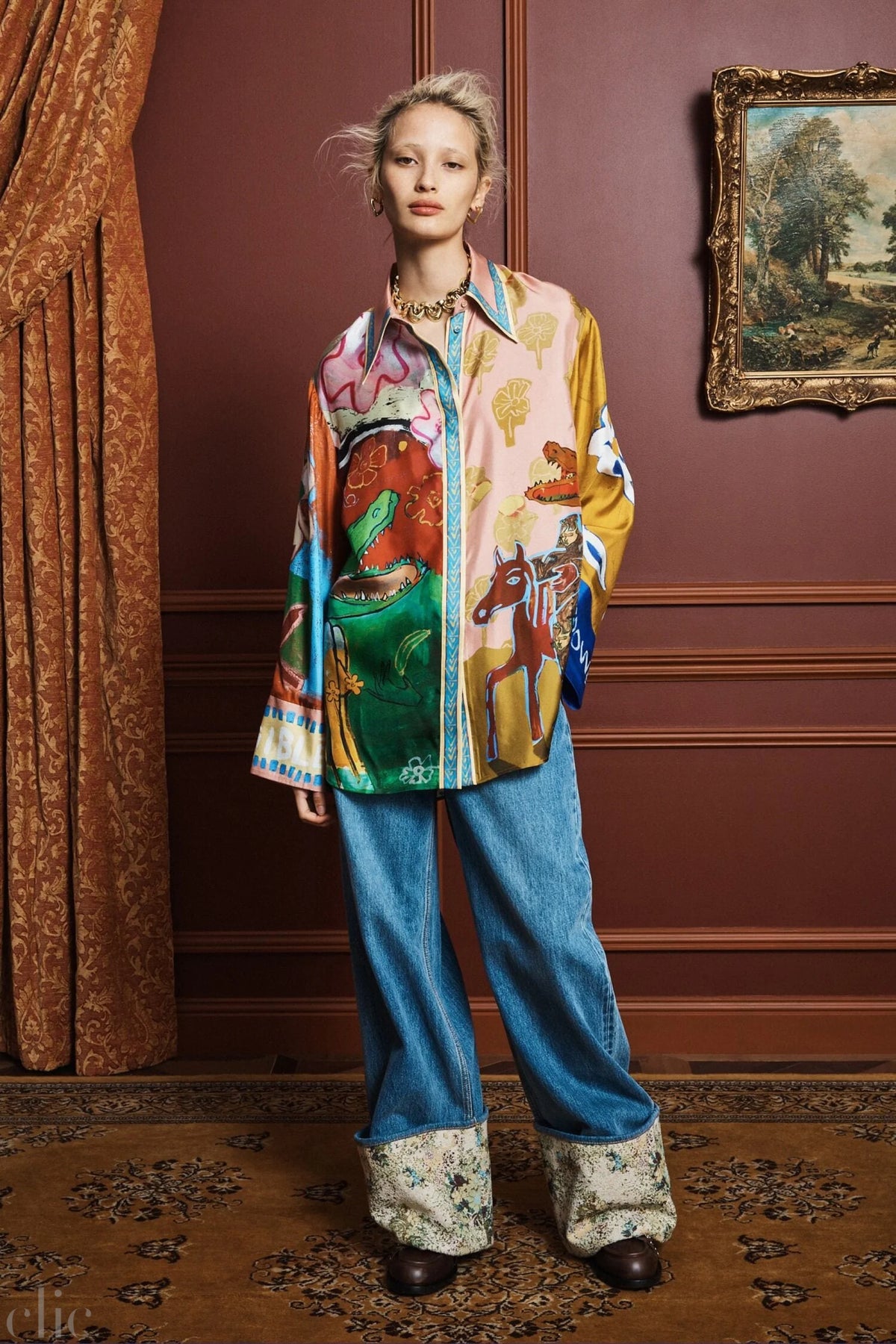 Mlak Silk Shirt, from Alemais