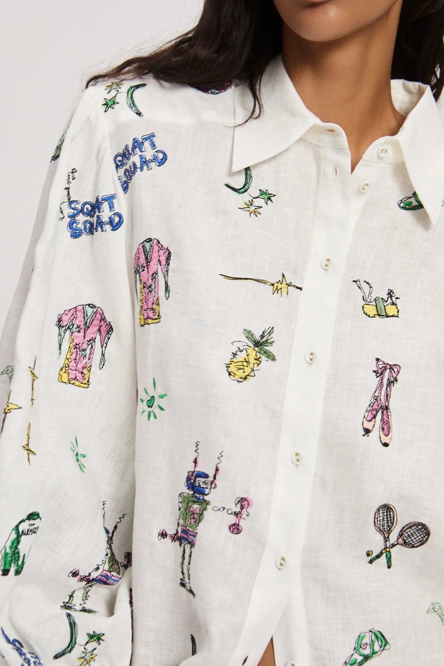 Play Embroidered Shirt, from Alemais