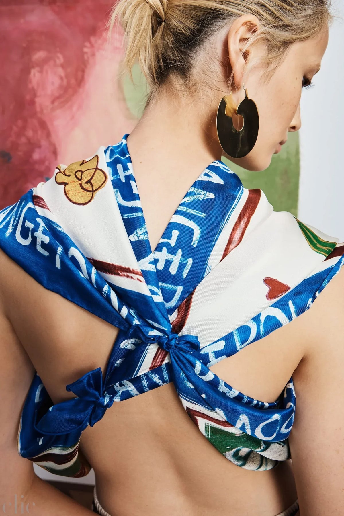 Tangible Love Silk Scarf, from Alemais