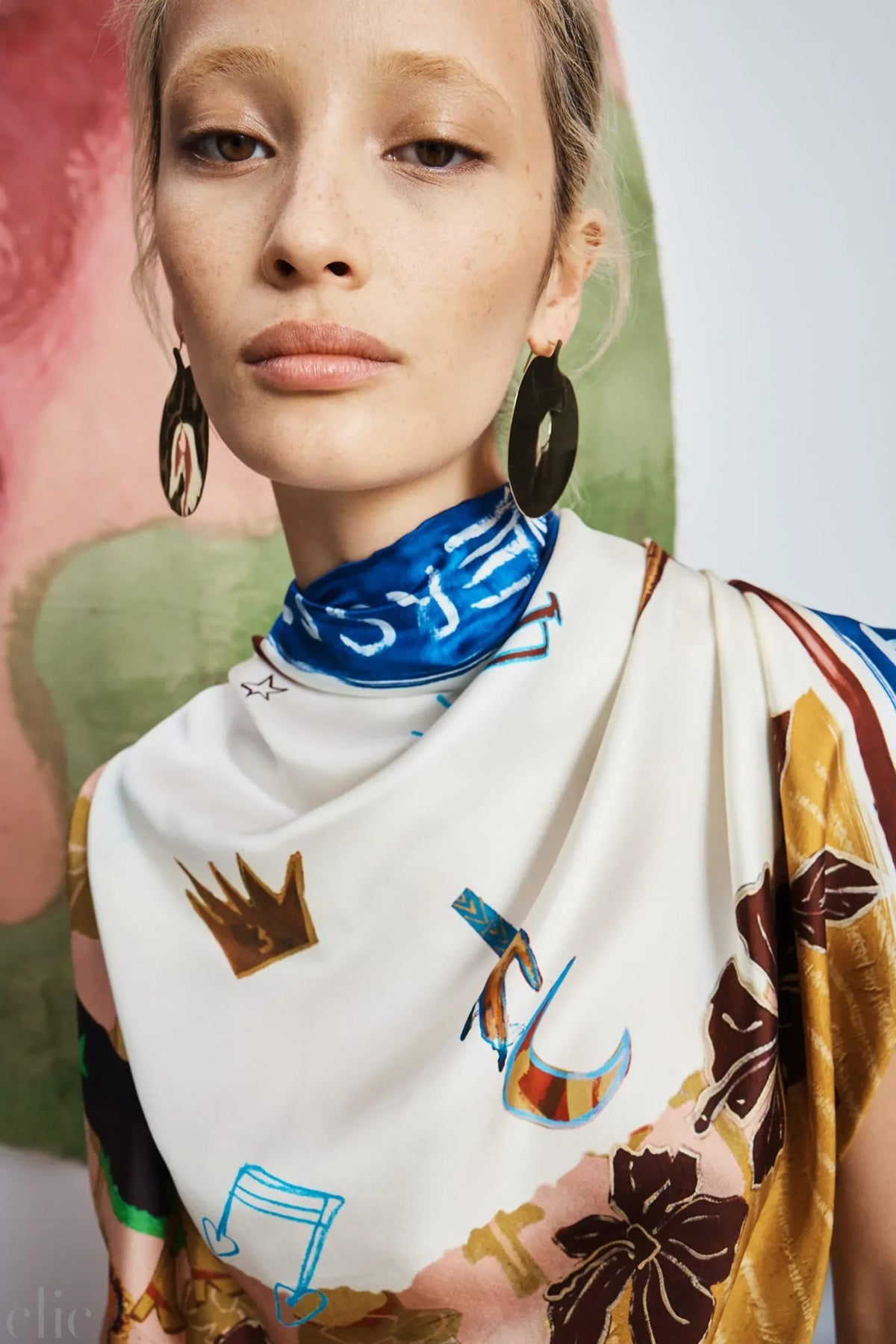 Tangible Love Silk Scarf, from Alemais