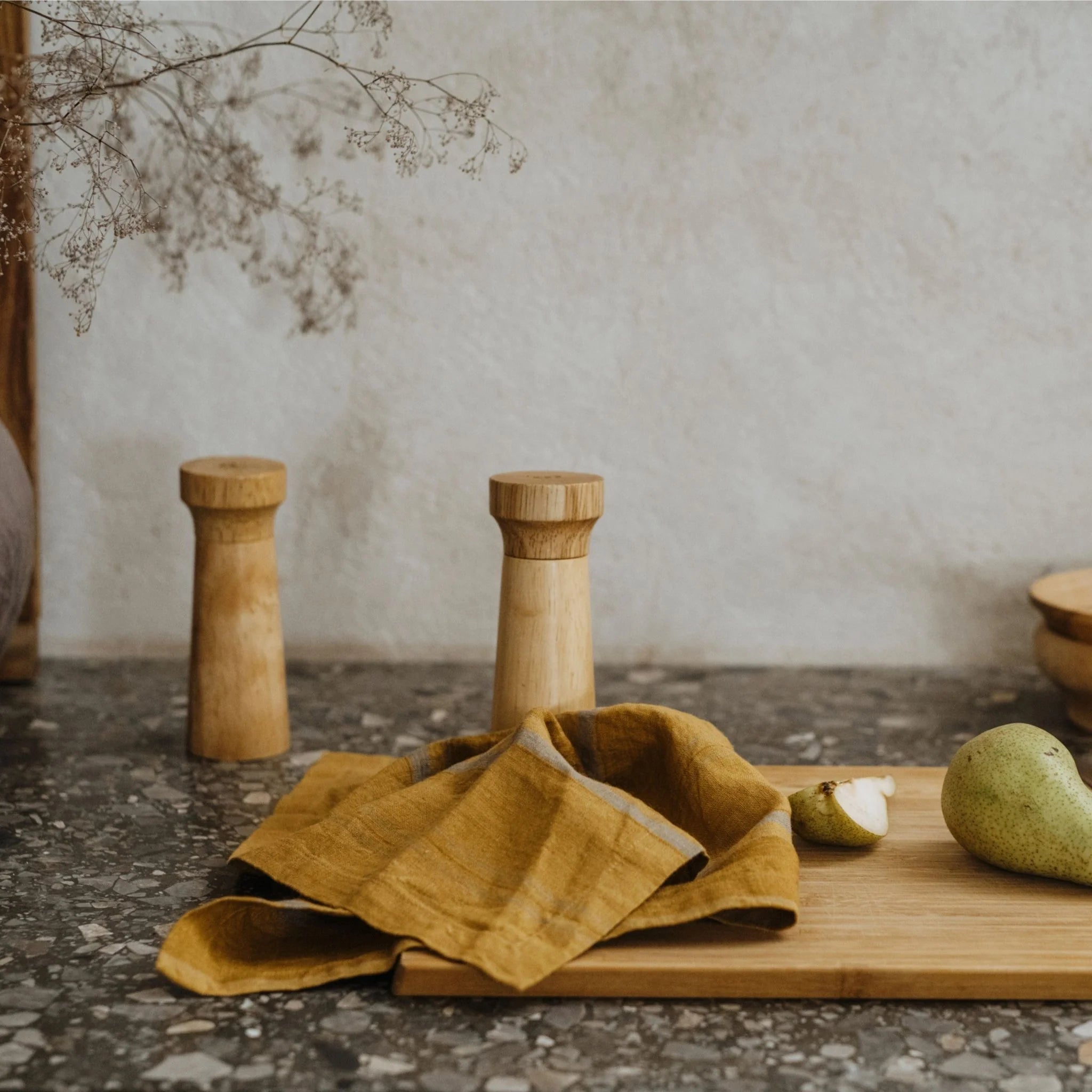 Amber and Bronze Stripe Napkin set of 2, from Linen Tales