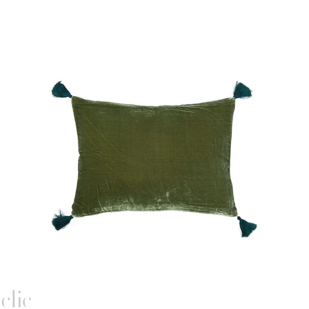 Goa Pompons Cushion in Artichoke