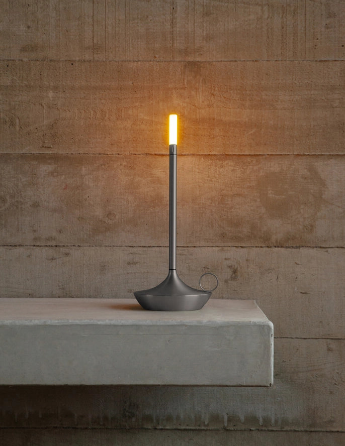 Wick Lamp in Graphite, from Graypants