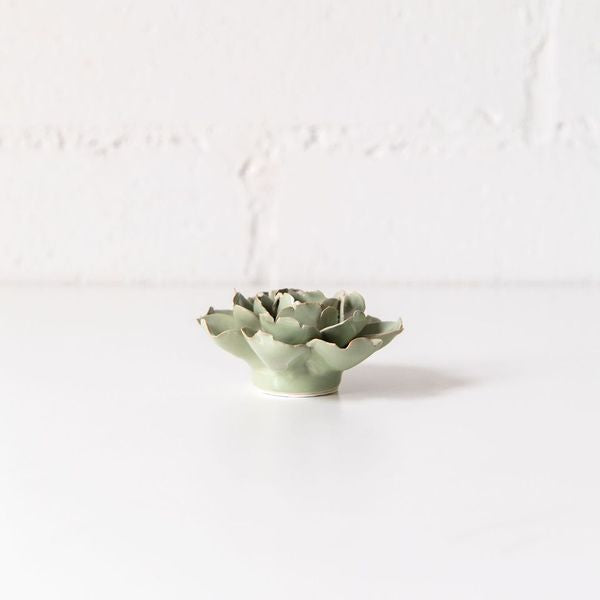 Ceramic flower in Green Rose, from Chive