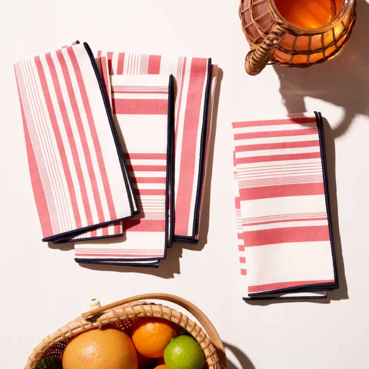 Set of 4 Napkins in Parasol, from Atelier Saucier